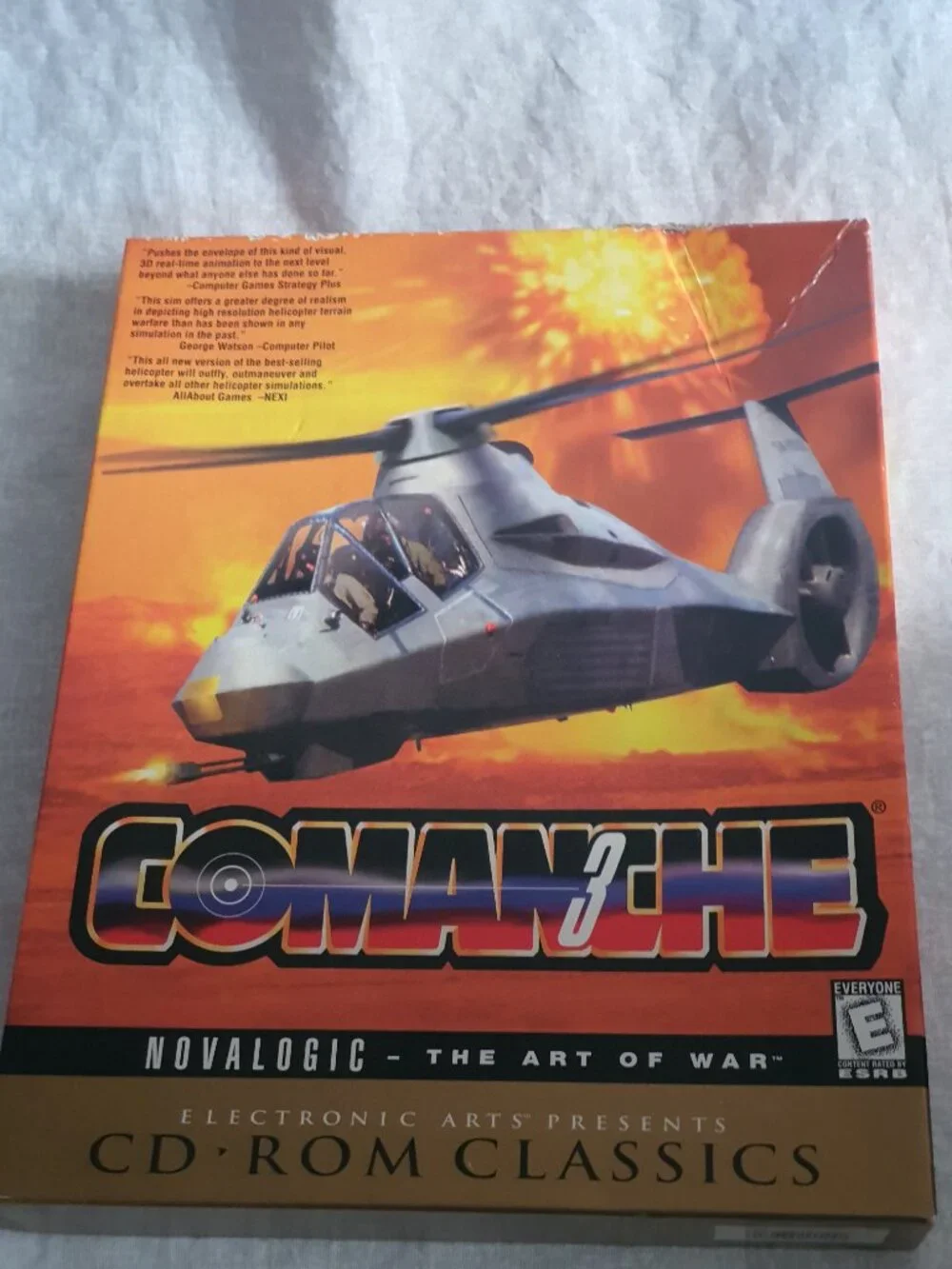 Comanche 3: The Art of War ~ PC (Novalogic, 1997) Vtg BIG BOX Complete Vintage